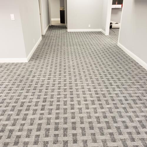 Completed rug placement done by professionally trained and certified installers.