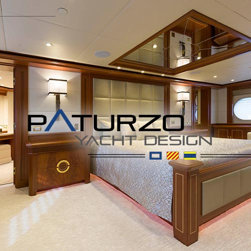Paturzo Yacht Design example of marine carpet with Creative Designs.